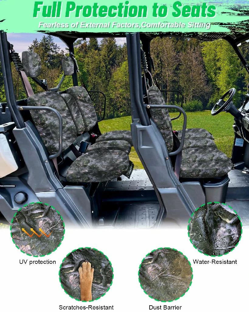 can-am defender max camo seat covers features