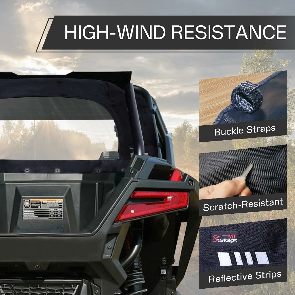 high-wind resistance of rzr pro xp soft rear window