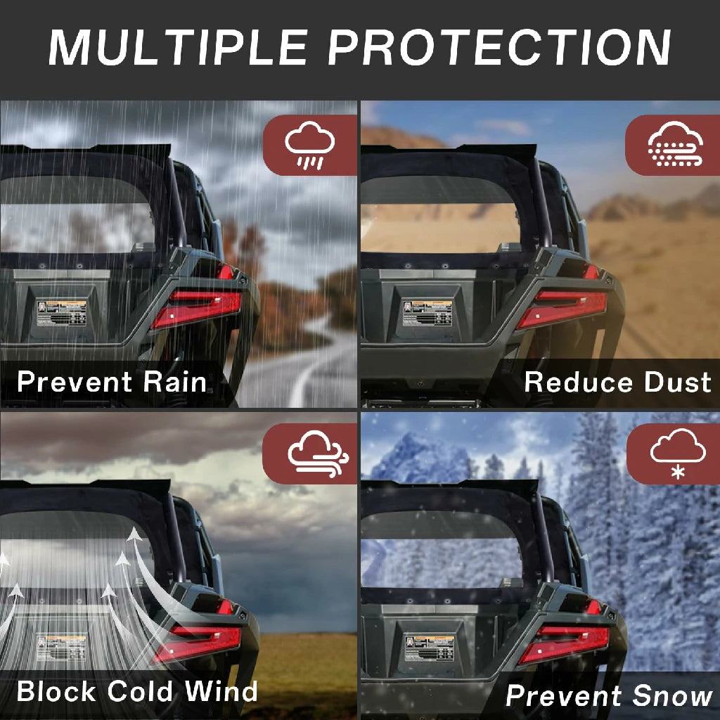 rzr soft rear window have multiple protection