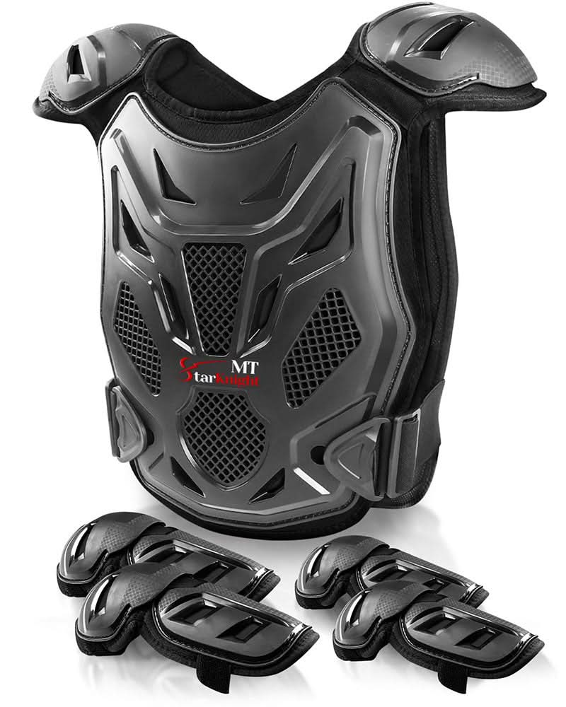 biker protective gear StarknightMT Upgraded Thicken Youth Motorcycle Protective Gear