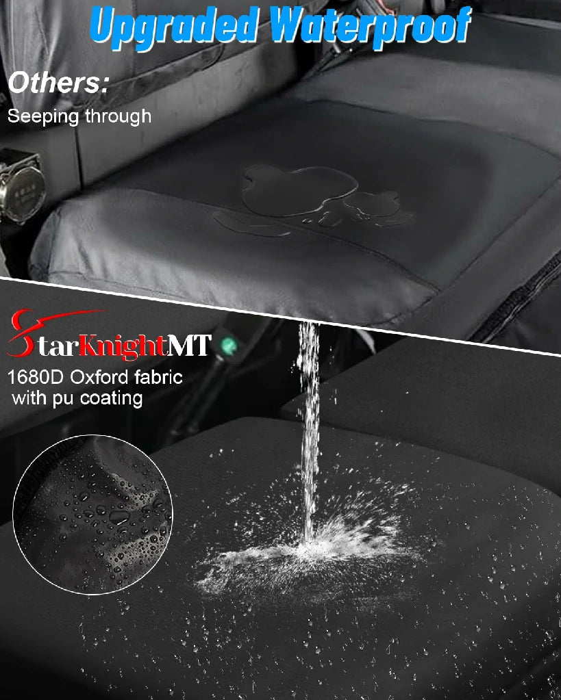 1680D waterproof material of defender max black seat covers