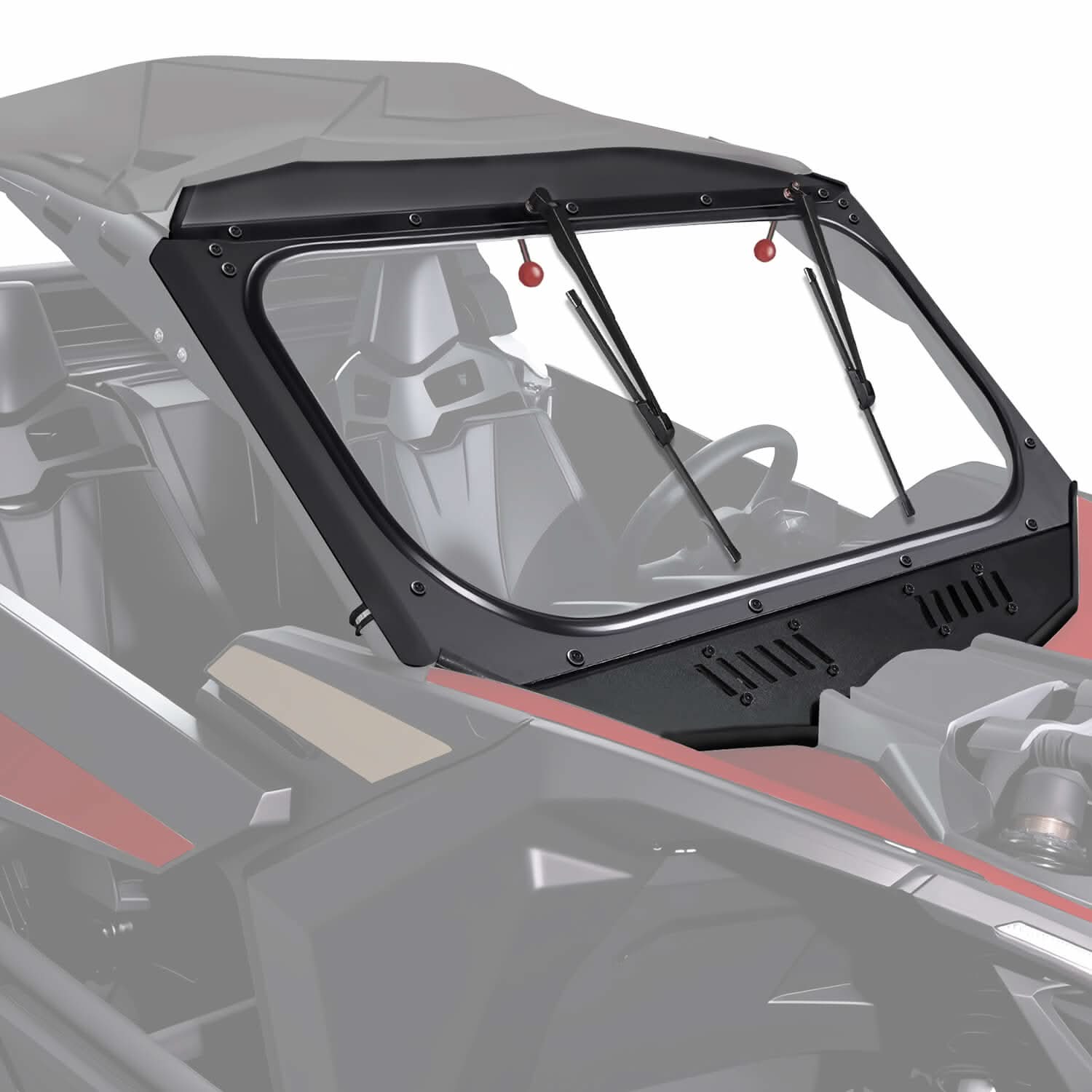 Can-Am Maverick X3/Max Glass Windshield with Sliding Vents