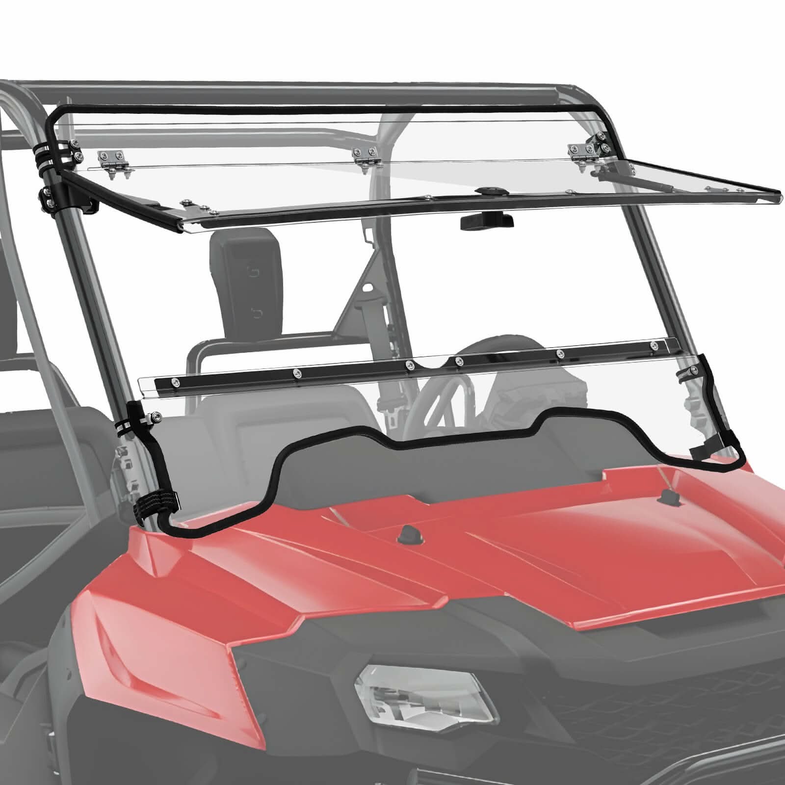 Honda Pioneer 700/700-4 Scratch-Resistant Flip Windshield
