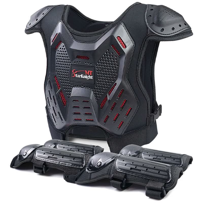 Kids Motorcycle Armor Suit Black Riding Gear – StarknightMT