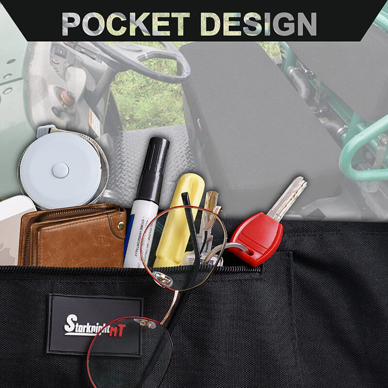 kawasaki mule seat cover pocket design