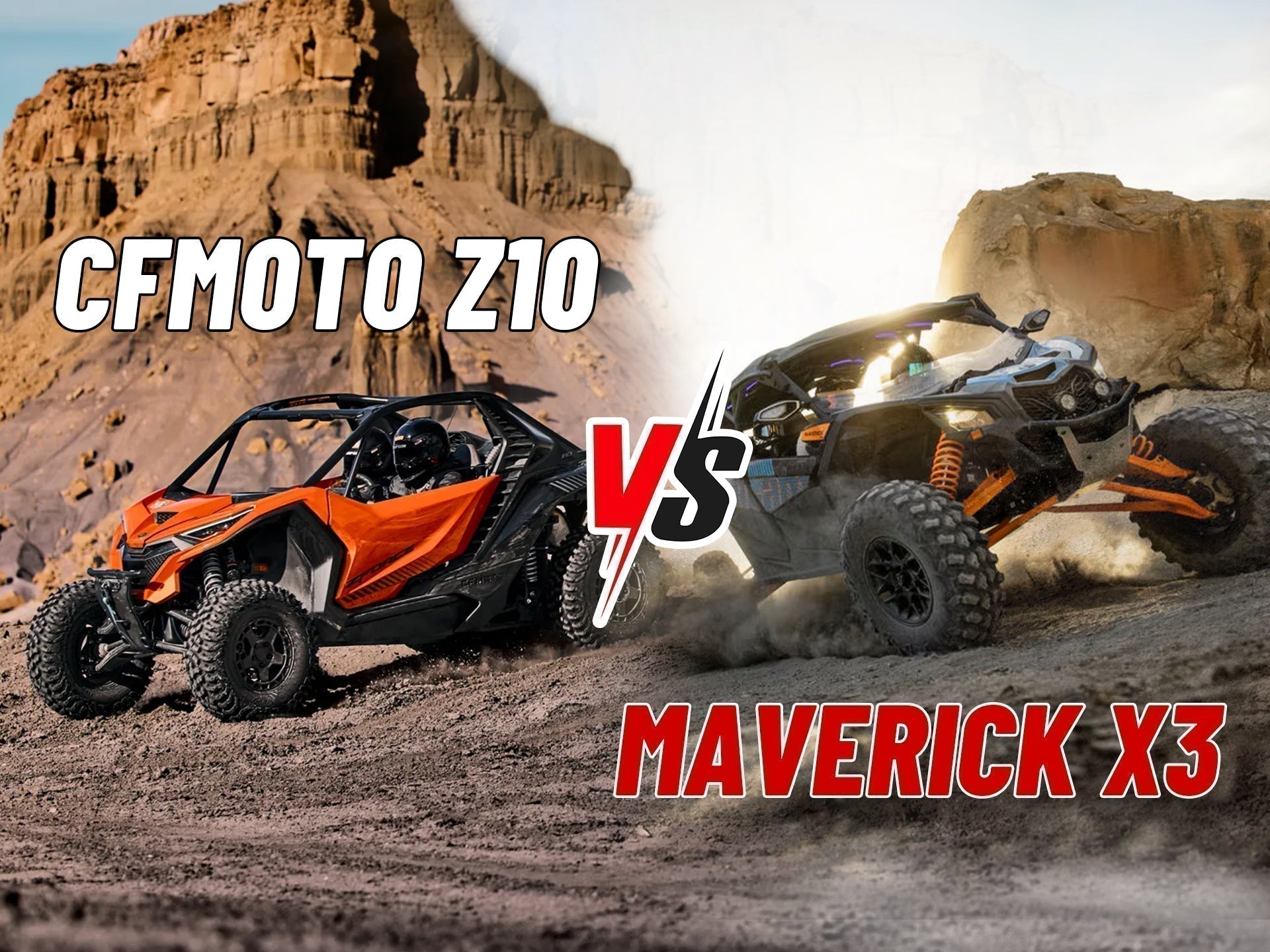 CFMOTO ZForce Z10 vs. Can-Am Maverick X3 DS