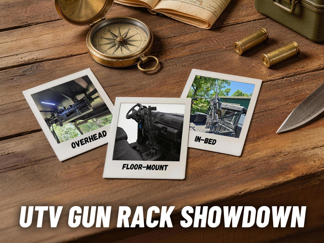 Overhead vs Floor-Mounted vs In-Bed UTV Gun Racks: What Actually Works When You’re Hunting