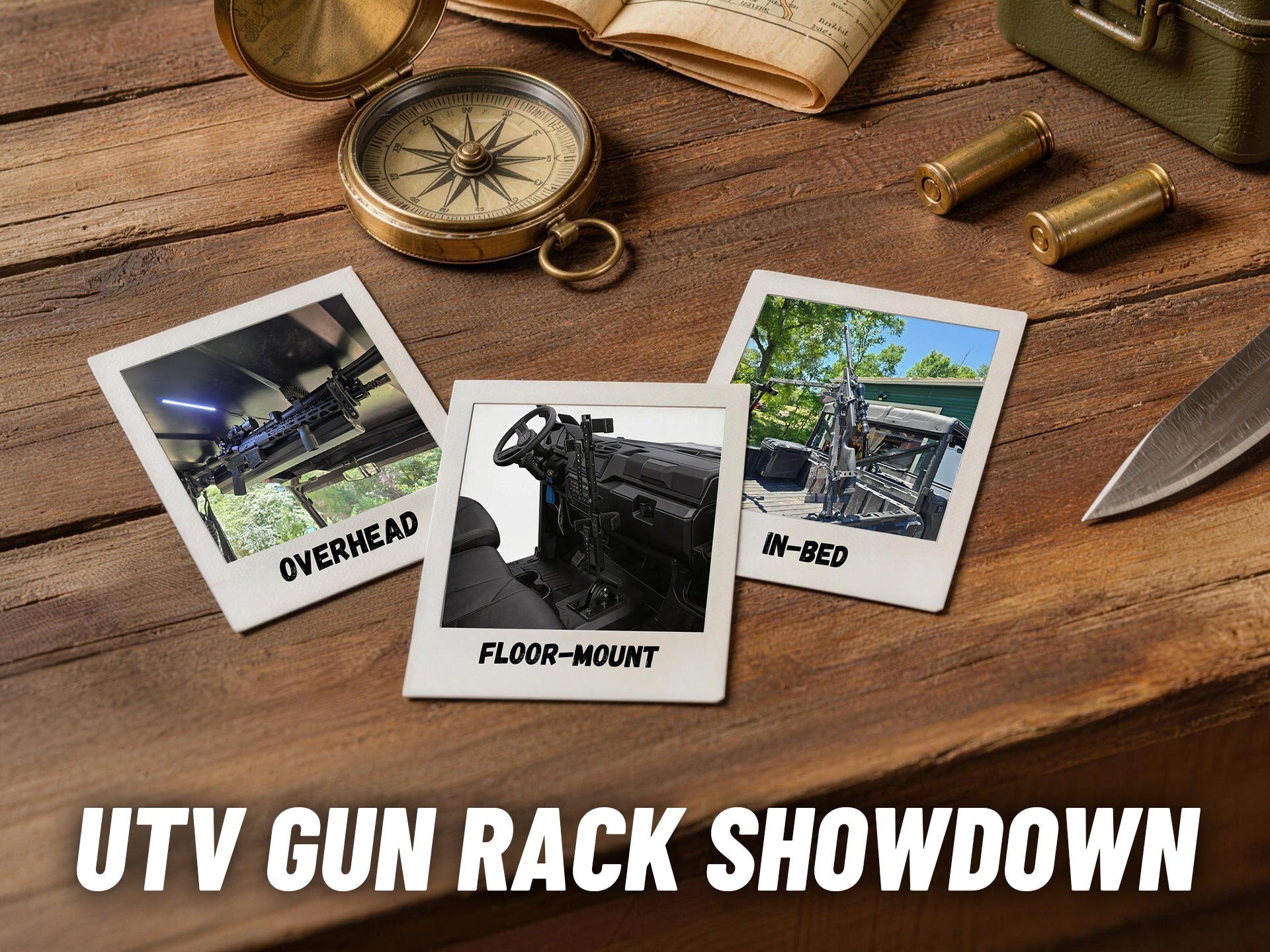 Overhead vs Floor-Mounted vs In-Bed UTV Gun Racks: What Actually Works When You’re Hunting