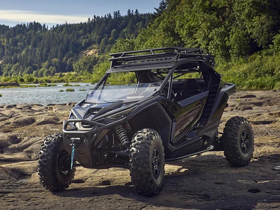 The CFMoto Z10 in a natural landscape 