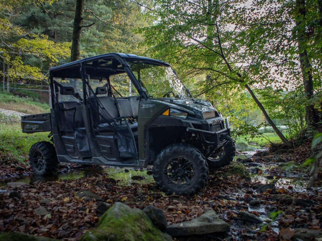 Polaris Ranger XP Crew with StarknightMT full windshield