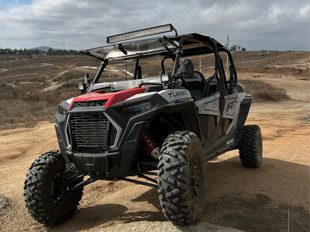 RZR with StarknightMT's flip windshield
