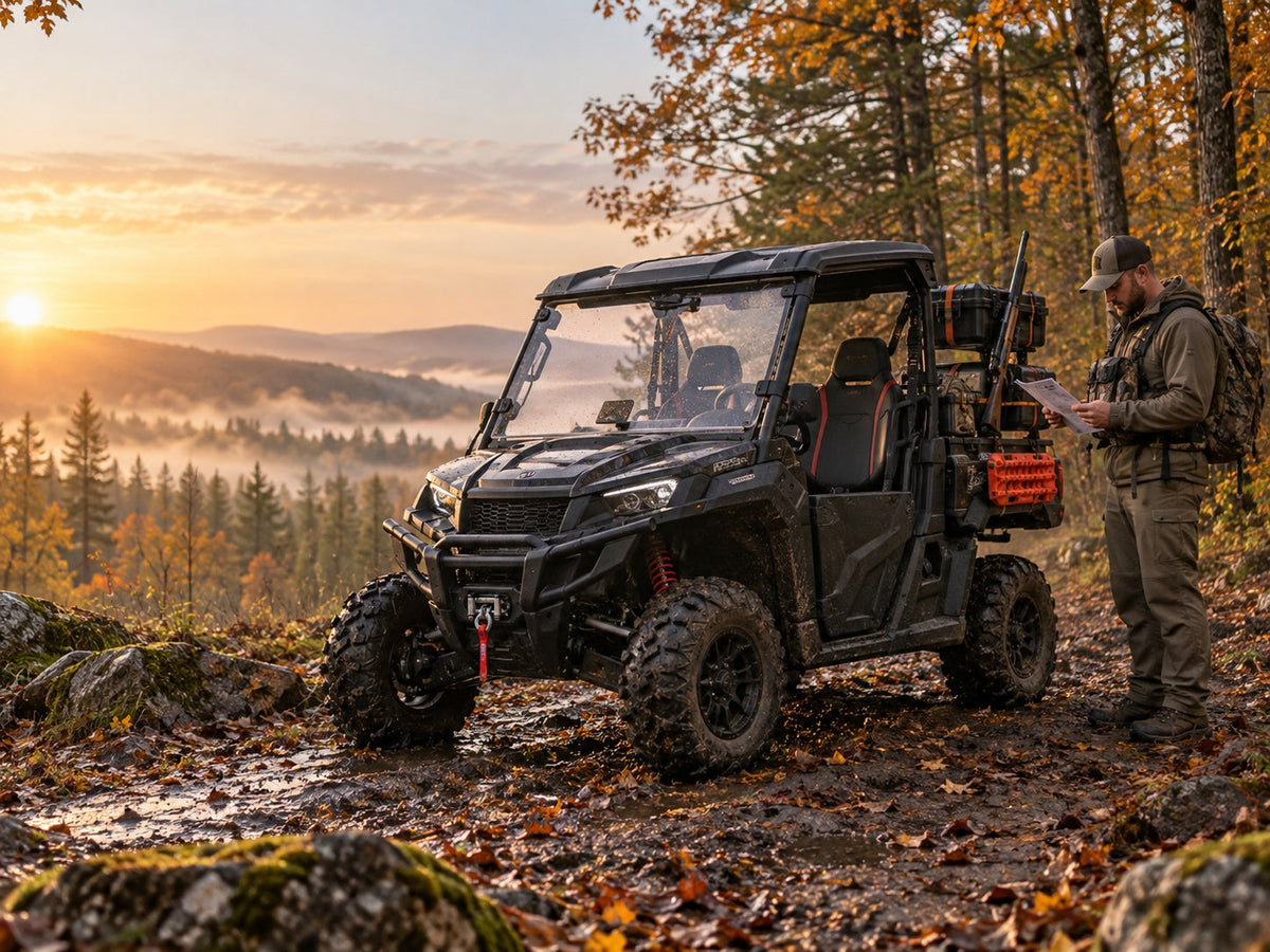 UTV hunting setup