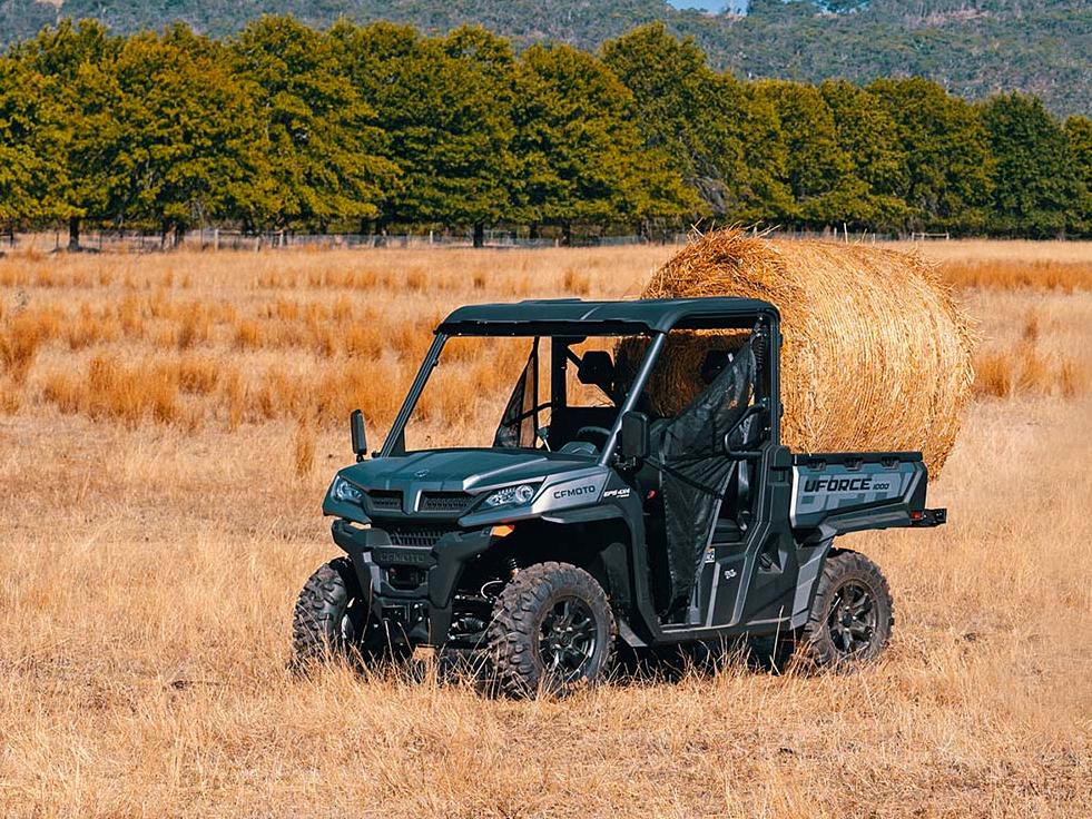 CFMOTO Uforce 1000 working on the farm