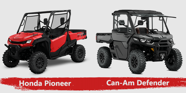 honda pioneer vs can am defender