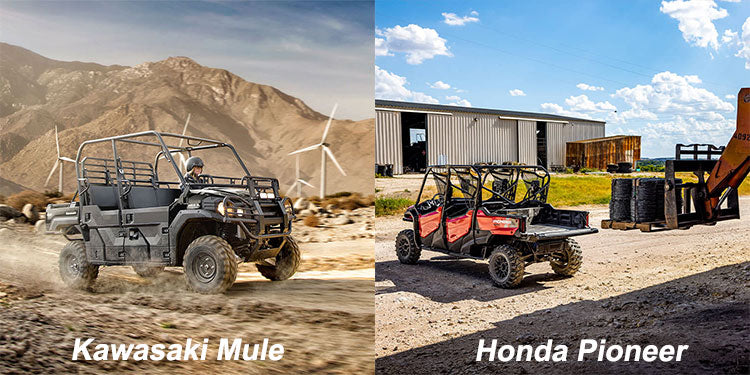 kawasaki mule vs honda pioneer