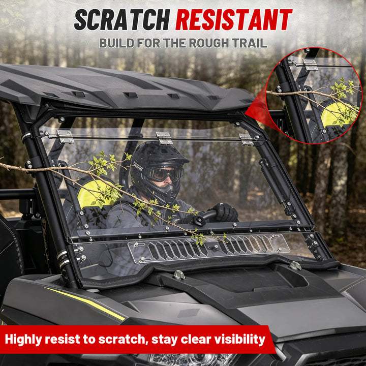 2014-2018 Polaris RZR XP 1000 Flip-Up Vented Windshield Scratch Resistant