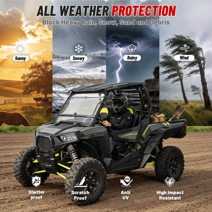 2014-2018 Polaris RZR XP 1000 Flip-Up Vented Windshield Protection
