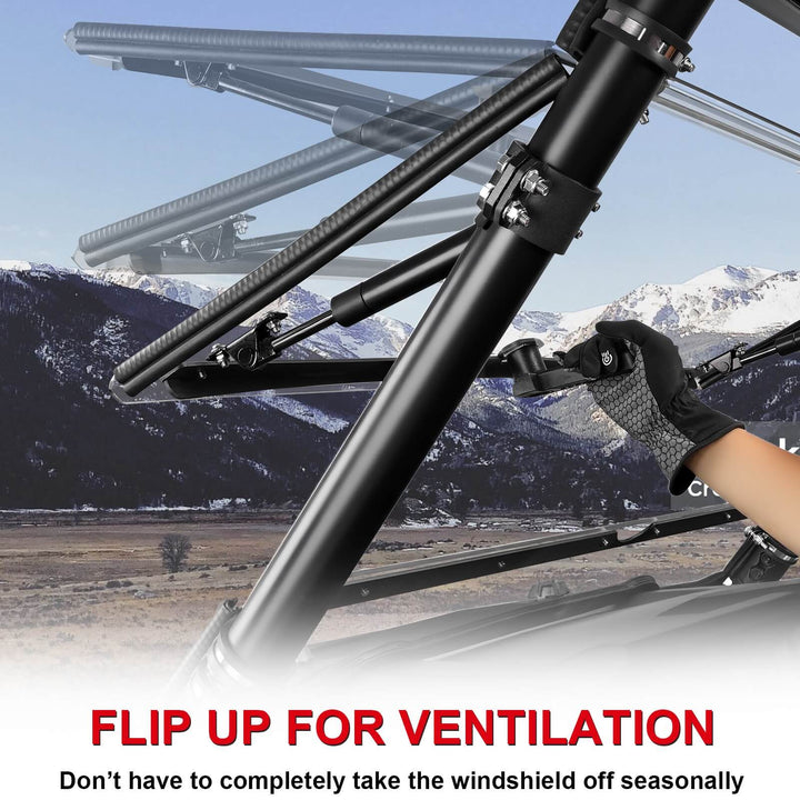 Polaris rzr xp 1000 flip up windshield ventilation