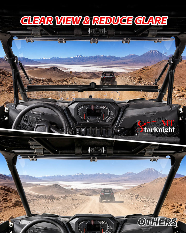 2024+ Polaris RZR XP 1000 Flip-up Windshield with Vent Clear View