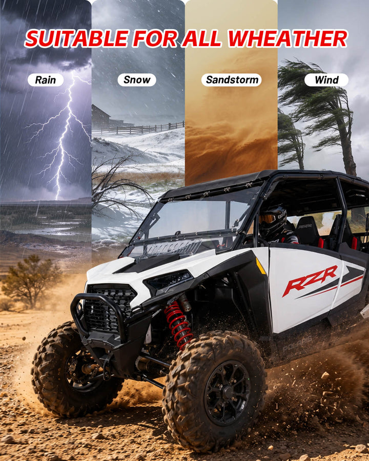 2024+ Polaris RZR XP 1000 Flip-up Windshield with Vent suitable all weather