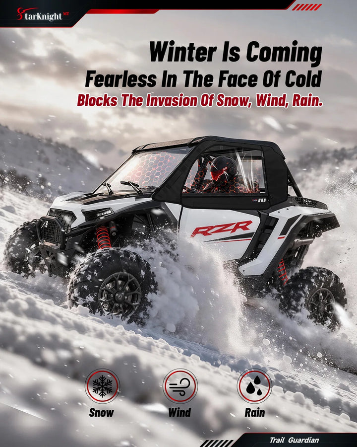 2024+ Polaris RZR XP 1000 Soft Cab enclosure block snow, wind, rain