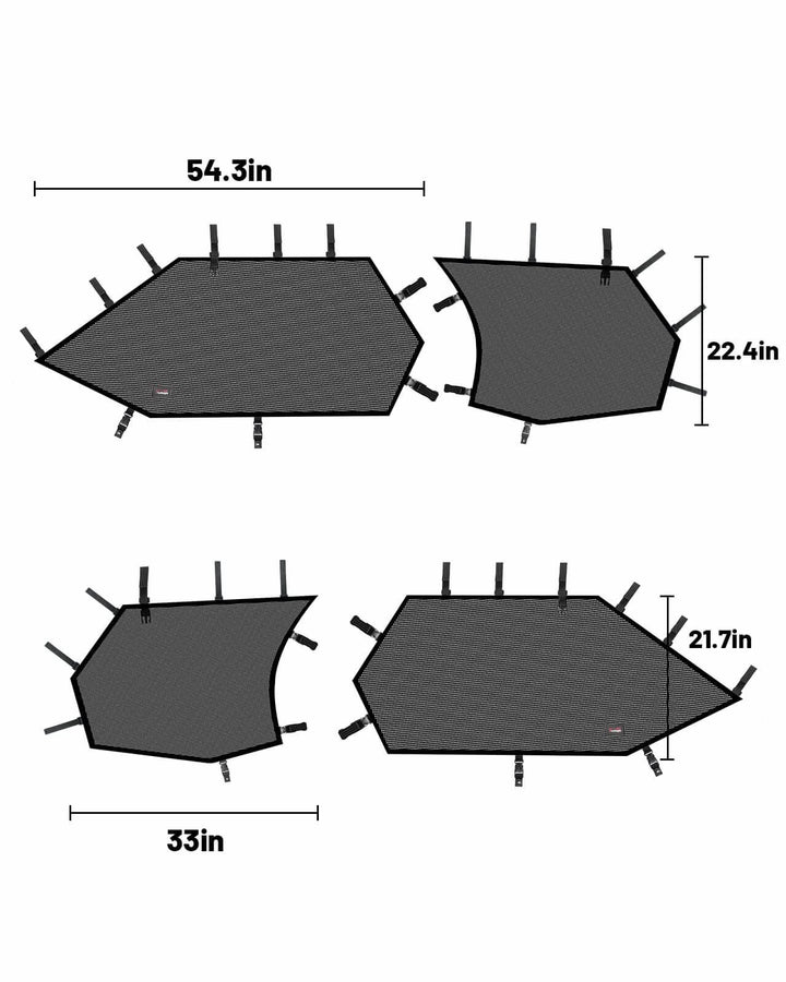 zforce 950 sport 4 side window net dimension 