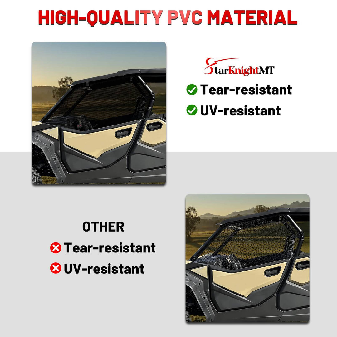 zforce 950 side window net have High-quality PVC material with tear-resistant and UV-resistant 