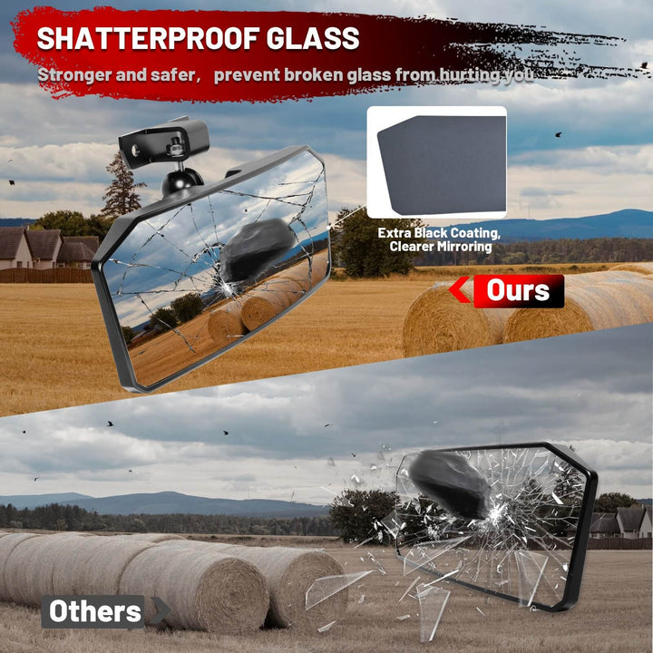 Shatterproof glass of RZR pro xp rear view mirror