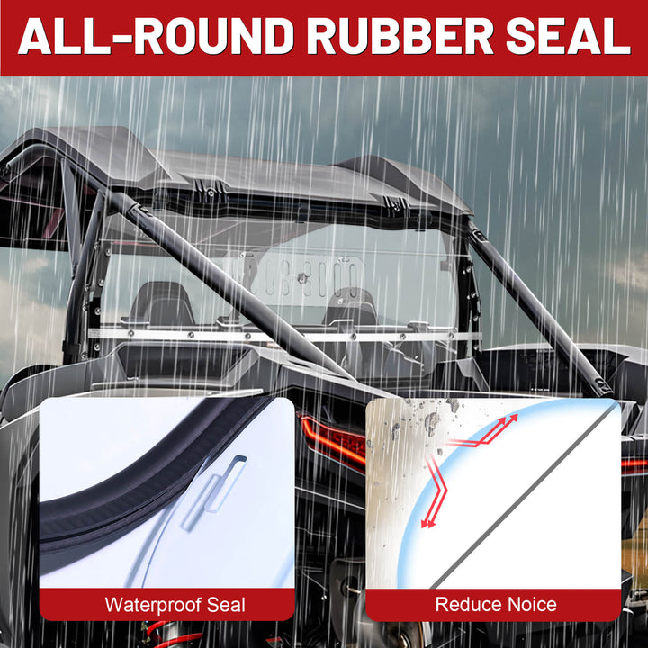 all-round rubber seal of 2024 rzr rear vented windshield