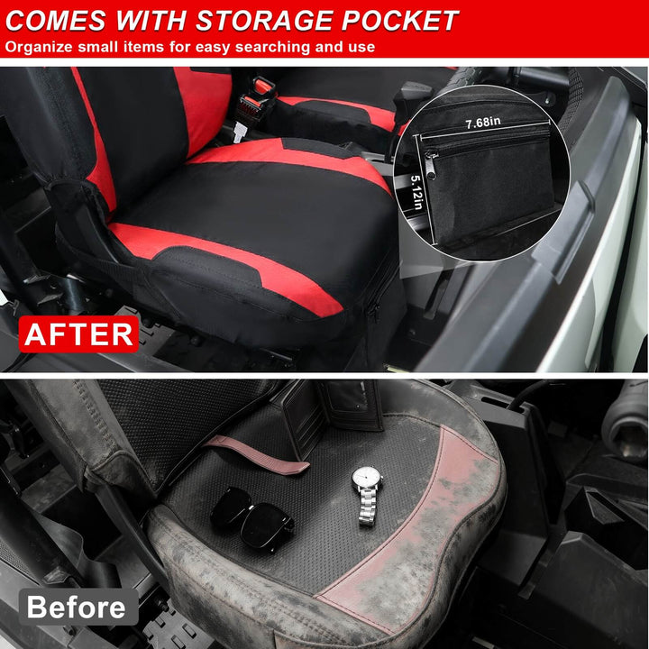 2024 rzr xp 1000 seat cover come with storage pocket