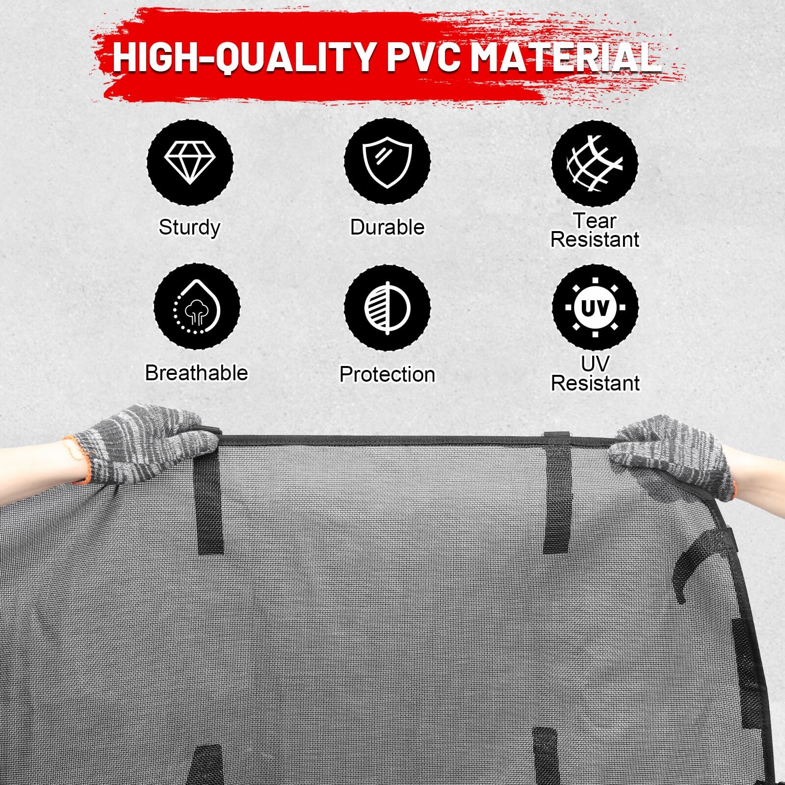 2024 rzr xp soft window net High-quality PVC material with durability features 