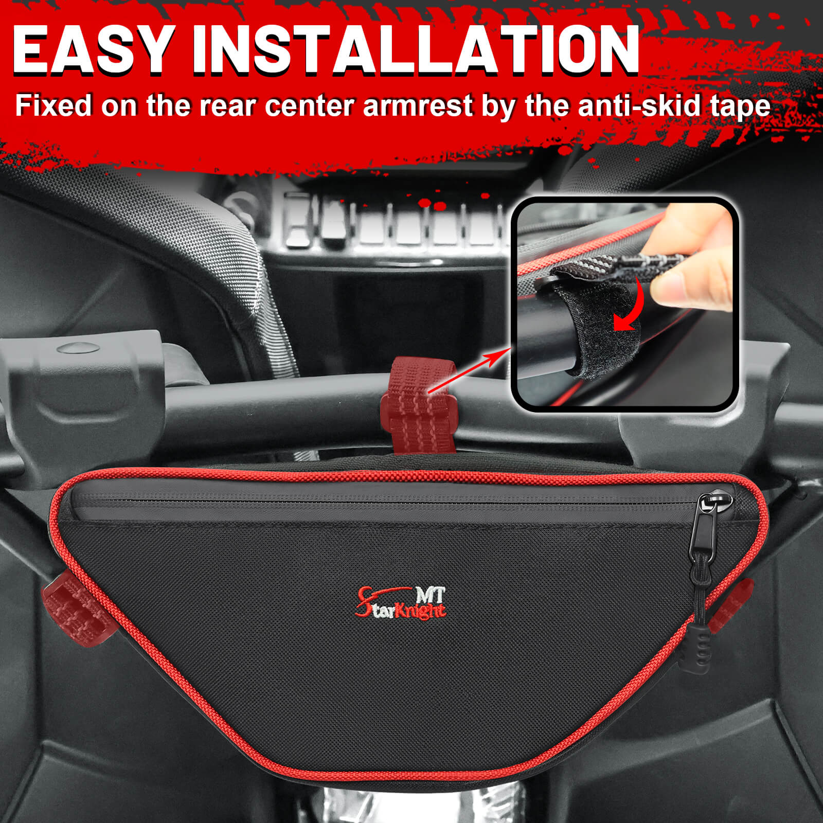 easy to install the 2024 rzr center seat bag