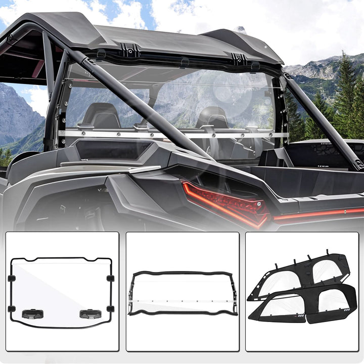 2024+ Polaris RZR XP 1000/4 Vented &amp; Rear Windshield &amp; Soft Cab Enclosure