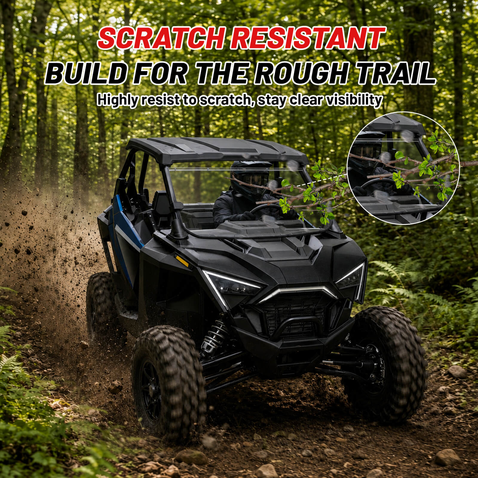 Polaris RZR Pro XP/XP4/S Full Windshield Scratch resistant