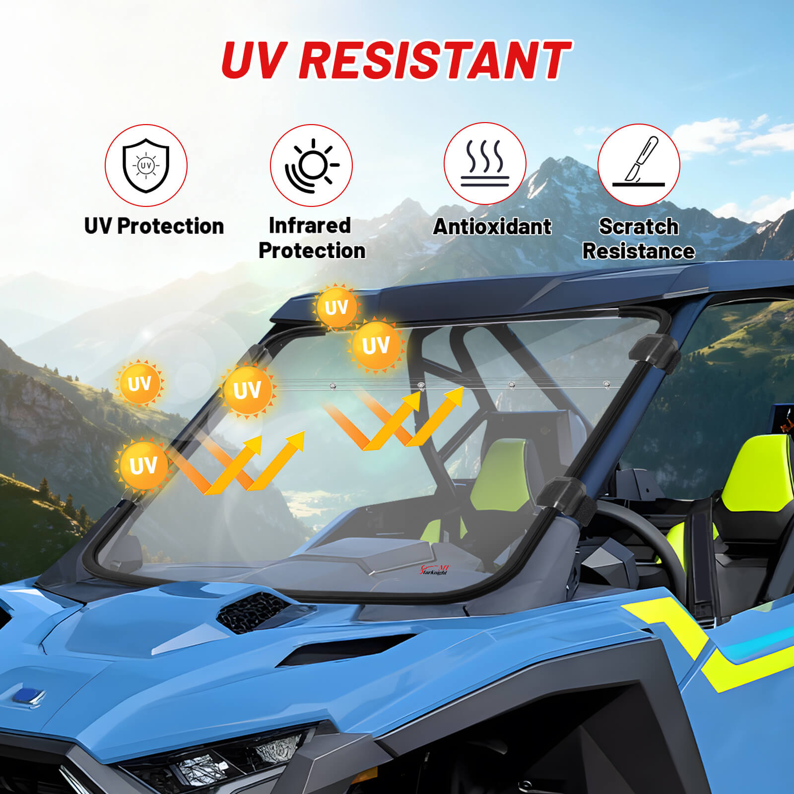 Polaris RZR Pro XP/XP4/S Full Windshield UV resistant