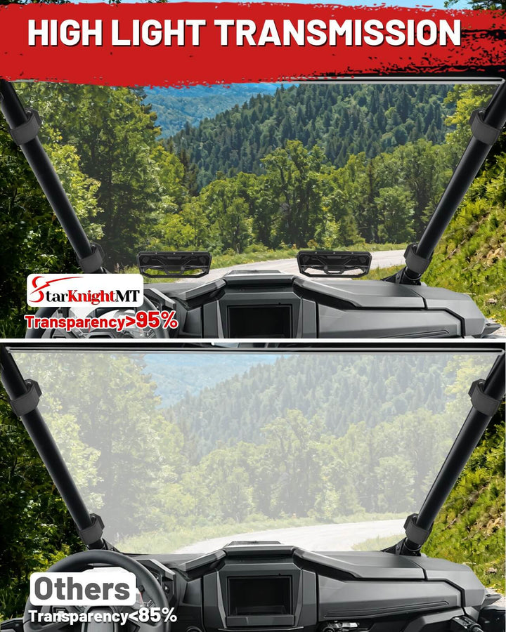  RZR PRO XP Vented windshield high light transmission