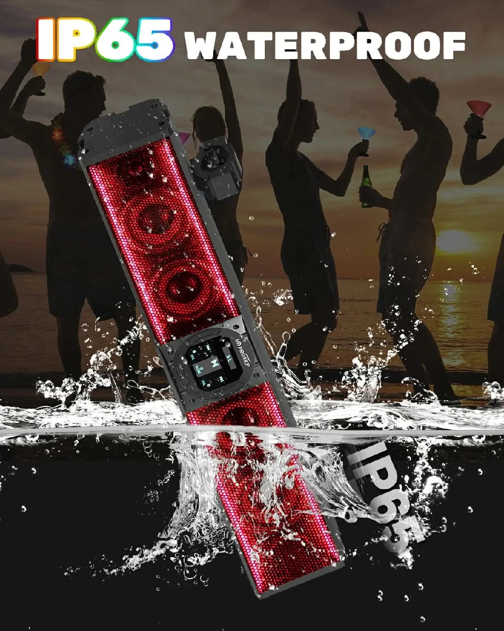 IP65 waterproof of 26inch univerisal rgb sound bar