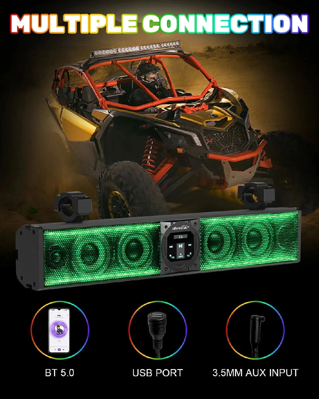 univerisal sound bar have multiple connection