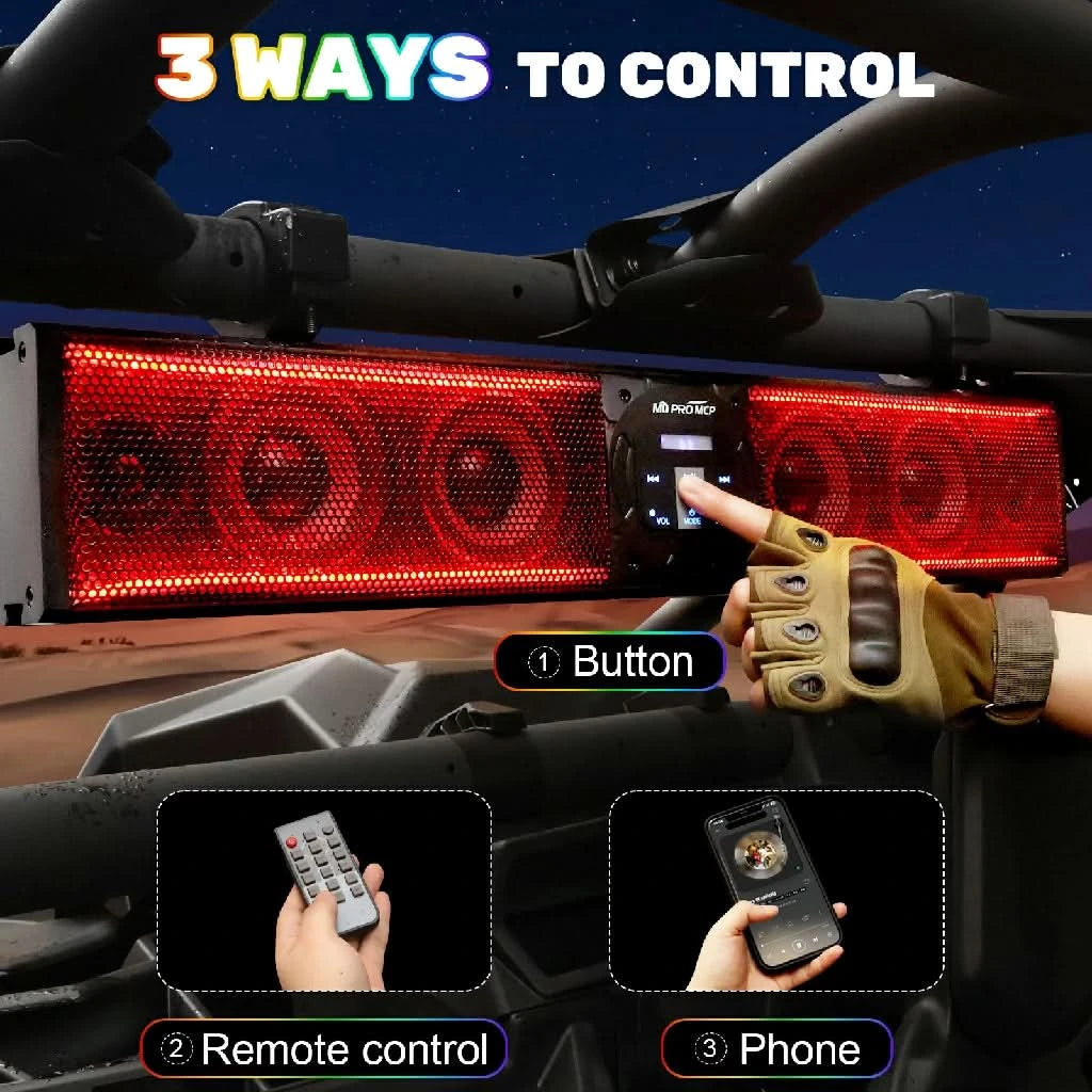 3 ways to control the utv sound bar 