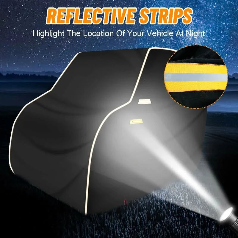 Can-Am defender cover reflective strips 