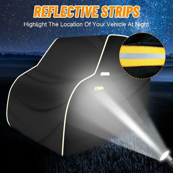Can-Am defender cover reflective strips 