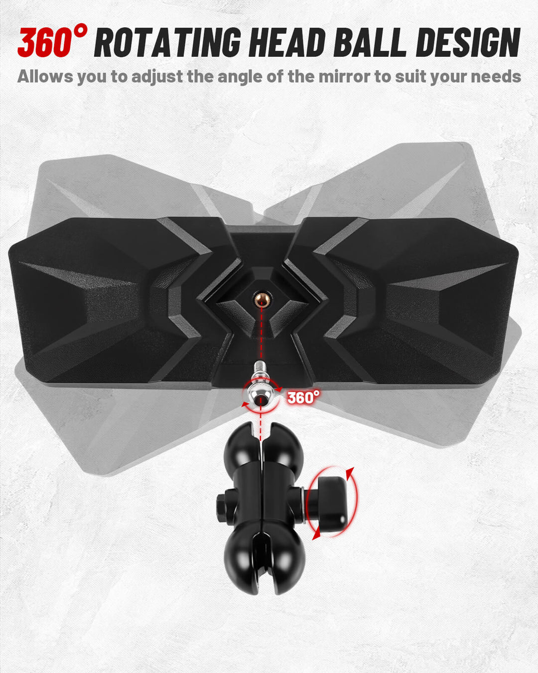 360 °Adjustable Boat Rear View Mirror Design