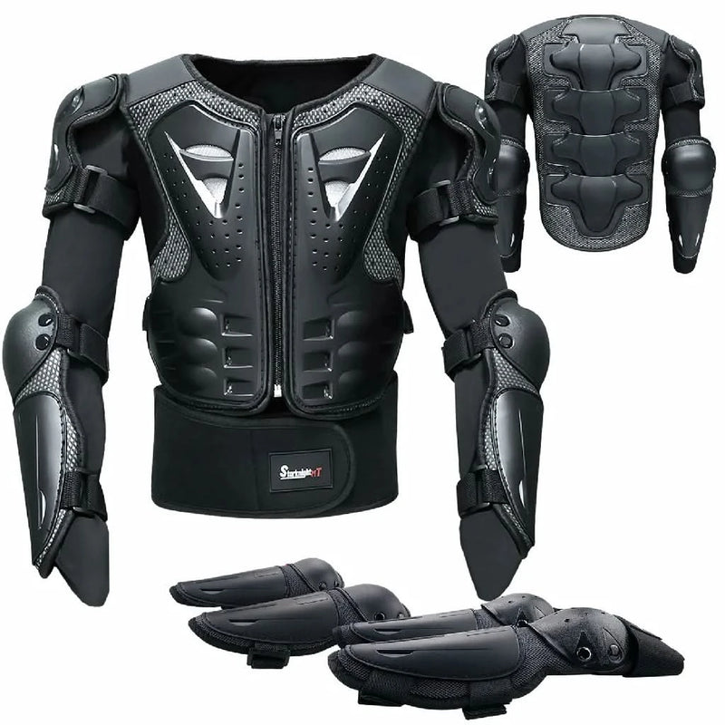 Kids Motorcycle Armor Suit Impact Resistant Secure Fit