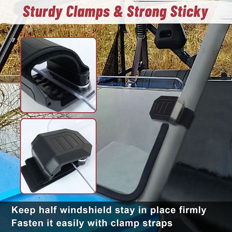 keep uforce half windshield firmly