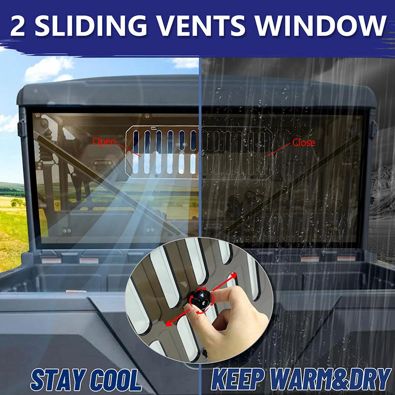 sliding vents window of uforce 1000 rear  windshield