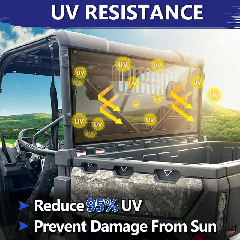 CFMOTO uforce vented windshield uv resistance 