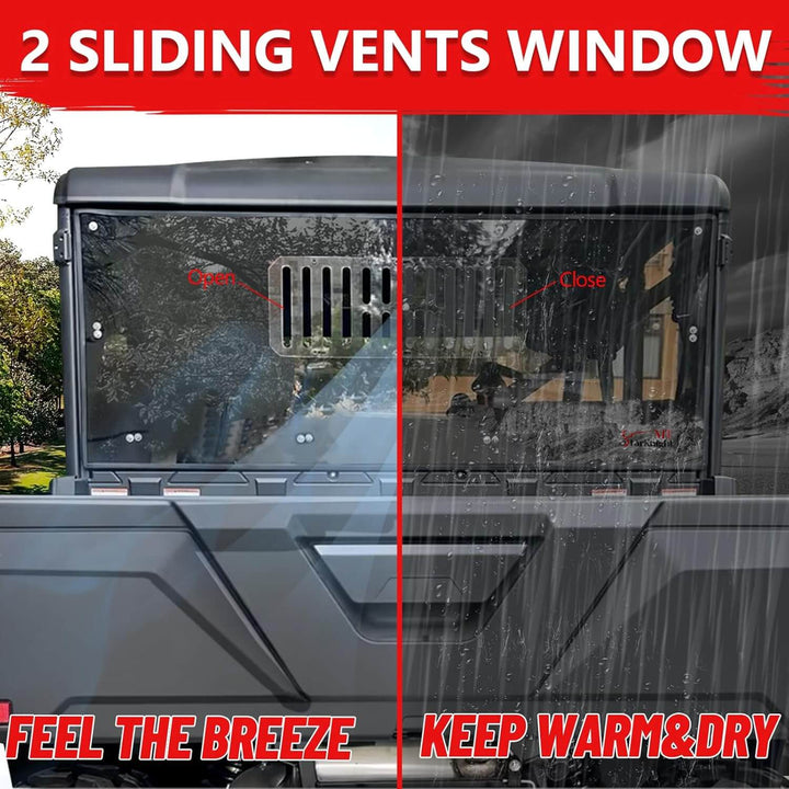 CFMOTO uforce vented rear windshield sliding vent