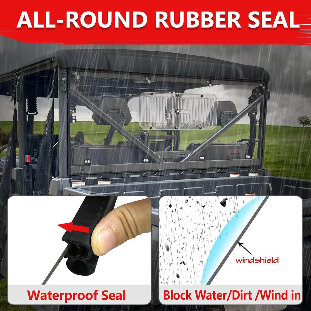 CFMOTO uforce vented rear windshield all-around rubber seals