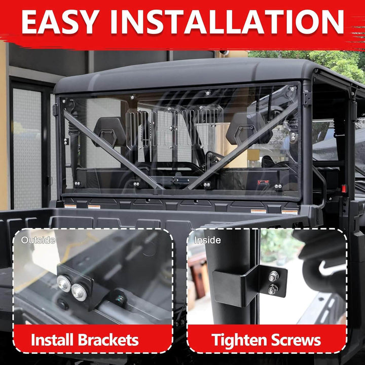 CFMOTO uforce vented rear windshield easy installation