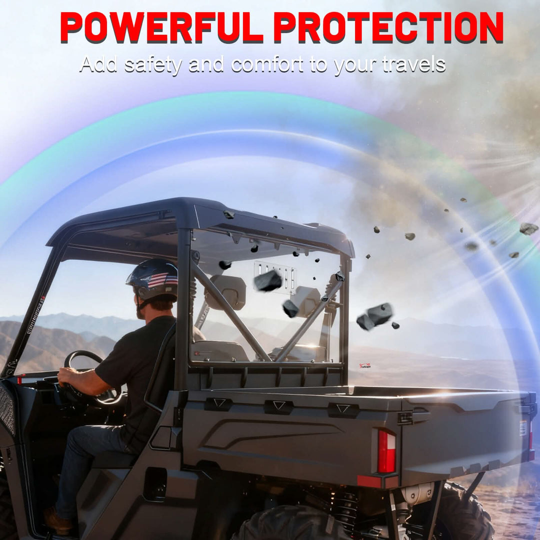 StarknightMT UFORCE 600 Vent Rear Windshield powerful protection